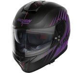 Nolan N80-8 Kosmos N-Com Casco - Negro Lila (S)