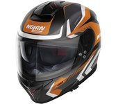 Nolan N80-8 Rumble N-Com Casco - Negro Naranja (L)