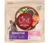 1.5 KG Purina One Adult Mini Bifensis Sensitive Salmón y Arroz pienso para perros