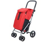 Carro De Compra Plegable CARLETT CLASSIC DUO RUBY | 4 Ruedas | Rojo