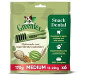 6 barritas Greenies Medium Snacks Dentales Naturales para perros medianos