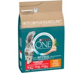 2.8 kg Purina One Adult Bifensis Esterilizado Pollo pienso para gatos