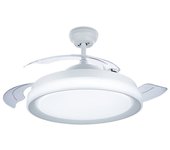 Philips Lighting Bliss Ventilador de Techo con Luz LED y Mando 106cm Blanco