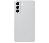 Samsung Leather Cover Funda de Piel Gris Claro para Galaxy S22 Plus