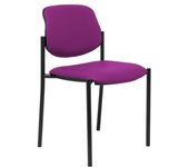 Piqueras y Crespo Villalgordo Silla Fija Similpiel Morado Chasis Negro