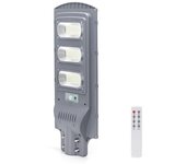 Aigostar Farola de Energía Solar IP65 150W 6500K 1500 Lúmenes Gris