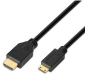 Cable HDMI AISENS A119-0114 1.8m Mini HDMI Macho/Macho 3D Oro Negro