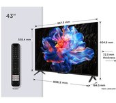 TCL LED P6K 43″ 4K UHD Google TV Dolby Atmos AiPQ Bluetooth Wi-Fi 5