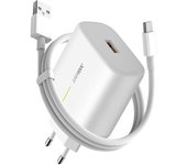OPPO Cargador de Red Carga Rápida SUPERVOOC 65W + Cable USB-C Blanco