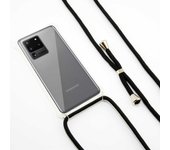 Ksix Funda Cordón Negro TPU Transparente para Samsung Galaxy S20 Ultra