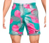 Nike - Pantalón corto Academy + Graphic, Unisex, Hyper Pink-Ocean Cube-Dynamic Turq-Black, XL