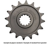 RENTHAL Piñón de acero estándar 492 - 520 -