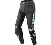 Berik Track Pantalones de cuero - Negro Verde (52)