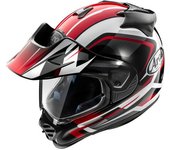 Arai Tour-X5 Discovery Casco de motocross - Negro Blanco Rojo (XL)