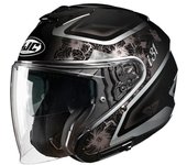 HJC i31 Iona Casco Jet - Negro Gris (XS 54 55)