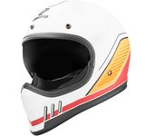 Bogotto FF980 EX-R Casco Caferacer Cross - Blanco Rojo Amarillo (XS)