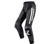 Spidi RR Pro 2 Señoras Pantalones de Cuero de Motocicleta - Negro Blanco (46)