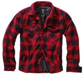 Brandit Lumber Chaqueta - Negro Rojo (3XL)