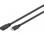Goobay Cable USB-C 3.1 Macho/Hembra 1m Negro