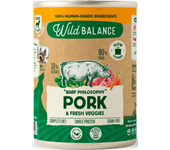 1 x 400 gr Wild Balance Pork Barf  Comida Húmeda Para Perro con Cerdo