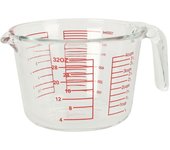Vaso medidor de cristal 1L