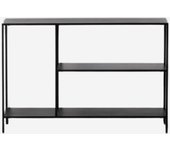 Consola de acero negro acero Calista 120,50x30x81,30cm