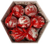 Set de 14 bolas decorativas Reno Ø7,5cm