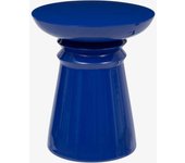 Mesa auxiliar de metal azul Tótem Ø38x43cm