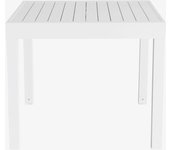 Mesa de jardín extensible de aluminio blanca Nijar 90/180x90x76cm