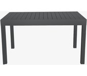 Mesa de jardín extensible de aluminio gris Nijar 135/270x90x76cm