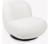 Butaca de borreguito giratoria blanca Pacha 81x95x71cm Clau&Chloe