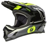 Oneal Sonus Split V.23 Casco de descenso - Negro Amarillo (XL)
