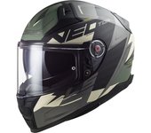 LS2 FF811 Vector II Absolute Casco - Negro Plata (XS)