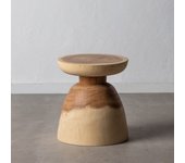Mesa auxiliar natural madera de suar 40 x 40 x 45 cm