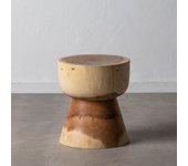 Mesa auxiliar natural madera de suar 40 x 40 x 45 cm