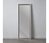 Espejo oro-blanco madera decoración 56 x 6 x 156 cm