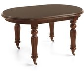 Mesa vintage ovalada victorian con ruedas