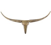 Cabeza De Toro Antique Pequeña Bronce Envejecido