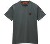 Camiseta napapijri s-badge ss hombre verde