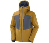 Chaqueta de esquí salomon highland m brown