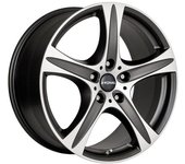 Llanta De Aluminio Ronal R55 Suv 9.5x20 5x112 Et53 Frontal Negro Pulido