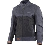 Trilobite Airtech Las señoras de la motocicleta Chaqueta Textíl - Negro Azul