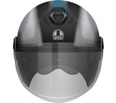 AGV Eteres Levanto Casco Jet - Negro Plata (S)