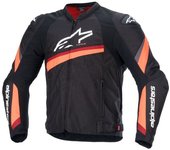 Alpinestars T-GP Plus R V4 Chaqueta textil de moto - Negro Rojo (XL)