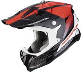 Scorpion VX-22 Air Attis Casco de motocross - Negro Rojo (S)