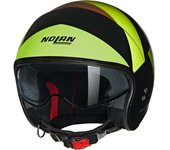 Nolan N21 06 Tangente Casco Jet - Negro Verde Marrón