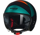 Nolan N21 06 Tangente Casco Jet - Negro Verde Naranja (L)