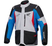 Alpinestars Honda ST-1 Chaqueta textil de moto impermeable - Negro Gris Azul (M)