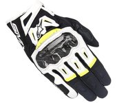 Alpinestars SMX-2 Air Carbon V2 Guantes de moto - Negro Blanco Amarillo