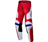 Alpinestars Racer Veil Pantalones de motocross para jóvenes - Blanco Rojo (26)